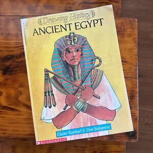 Vintage 1994 Scholastic Drawing History Ancient Egypt How-To-Draw Paperback Book